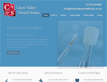 Tablet Screenshot of chewvalleydentalstudio.co.uk